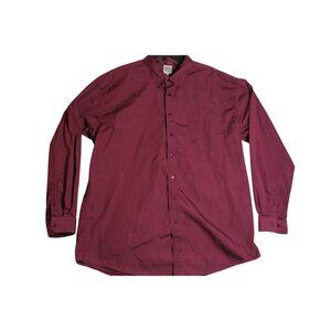Cinch L/S Burgundy Button Down Western Cowboy Shirt Mens XXL 2XL